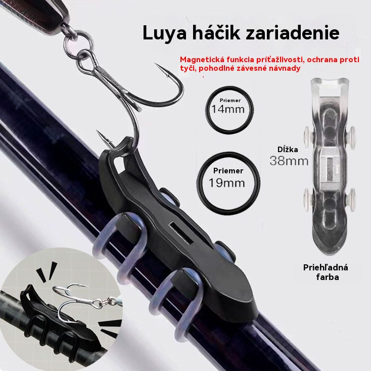 🐠【5 sáda】🎣💙Magnetický automatický háčik a ochrana prúta, vhodný na pripevnenie návnady