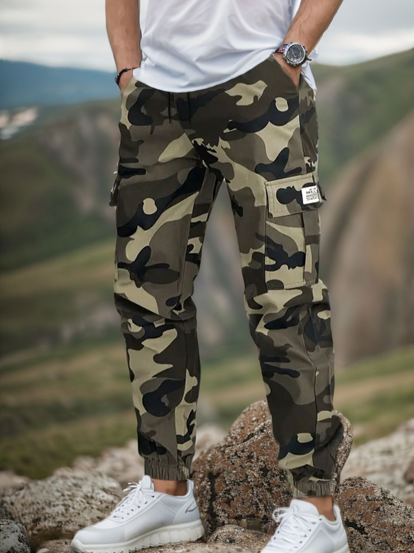 🛠️ ZĽAVA 60%! 👖 Odolné taktické pracovné nohavice – zmes nylonu a bavlny, mnoho funkčných vreciek, ideálne pre prácu vonku 🌲