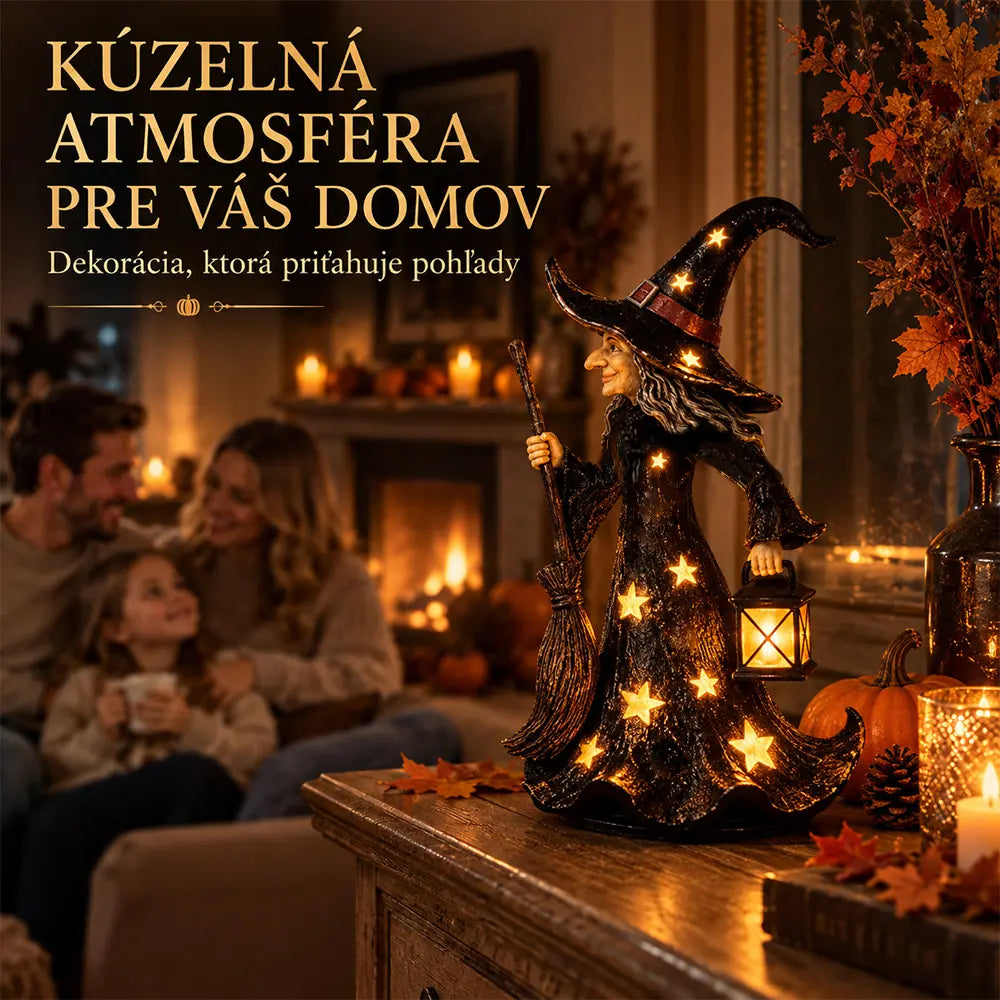 🧙✨Ozdoba na nočné svetlo s hviezdnou čarodejnicou