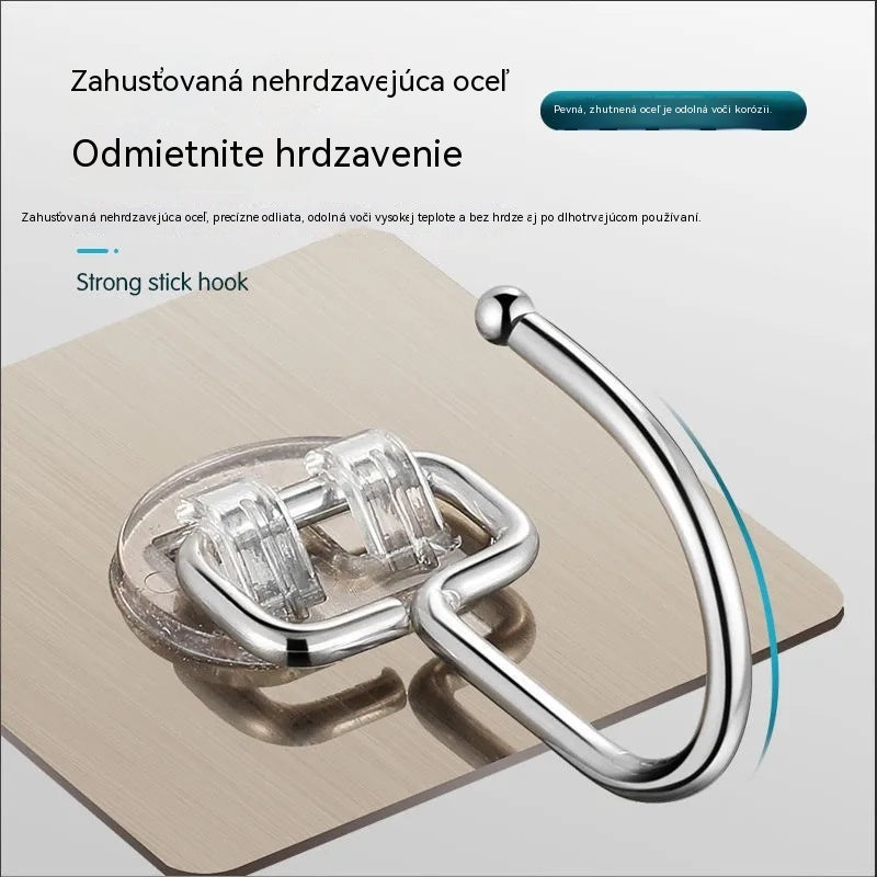 🏠🎖️【1 sada po 10 kusoch】Samolepiace vodovzdorné háčiky vhodné do kuchyne aj do kúpeľne