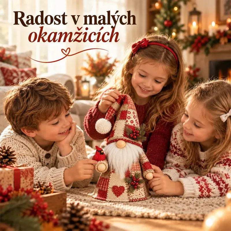 🎅✨Osvetlenie „Patchworkový trpaslík“
