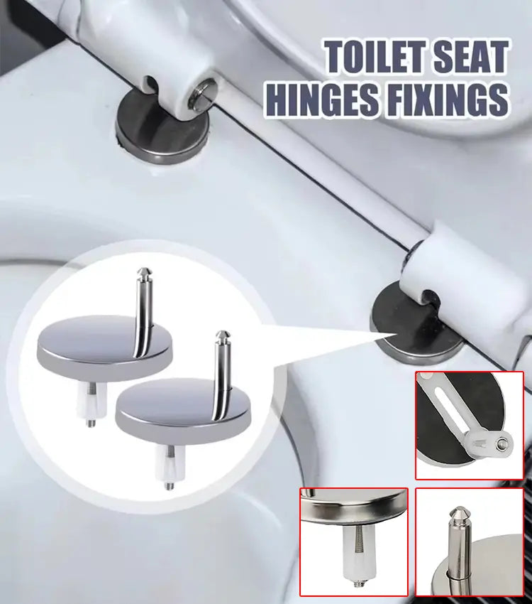 🚽【2 para, ukupno 4 komada】Univerzalni kupaonski pribor ----💦✨Stezaljke za pričvršćivanje WC sjedala.