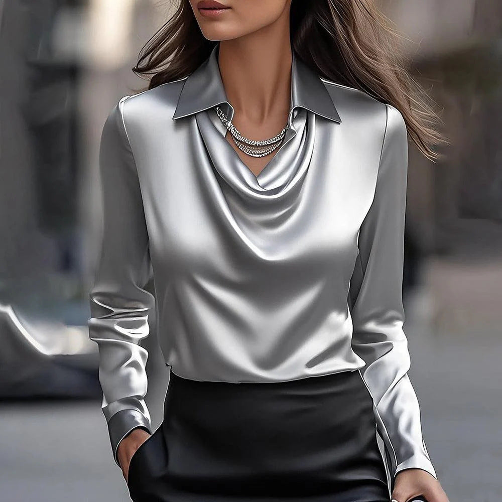 ✨【50% zľava po obmedzenú dobu】【S-3XL】【40-100 kg】Elegantná dámska košeľa s potlačou a golierom