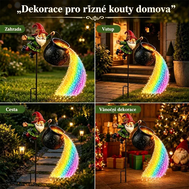 ✨🎄Vianočné vonkajšie záhradné svetlá Santa Claus Crucible