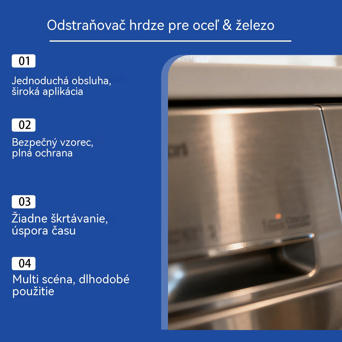 【Kúp 1 a získaj 1 zadarmo】🔥Nový vylepšený model 2026💥 Odstraňovač hrdze z ocele