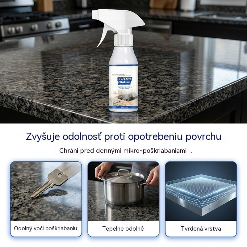 Chráňte a lesknite – Keramický náter v spreji do kúpeľne a kuchyne