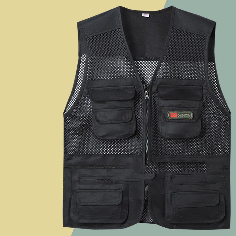 Jednoduchá a praktická vesta s viacerými vreckami 🔥【XL-4XL】