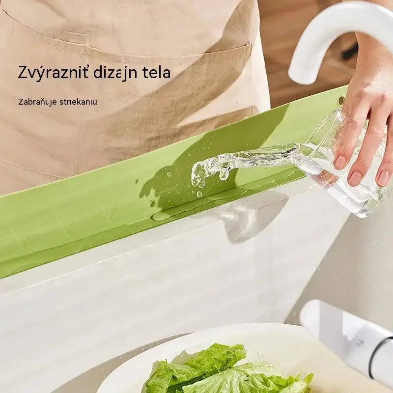 💦👍【Kúpte 1, dostanete 1 zadarmo】Mäkká silikónová ochranná lišta do domáceho kuchynského drezu