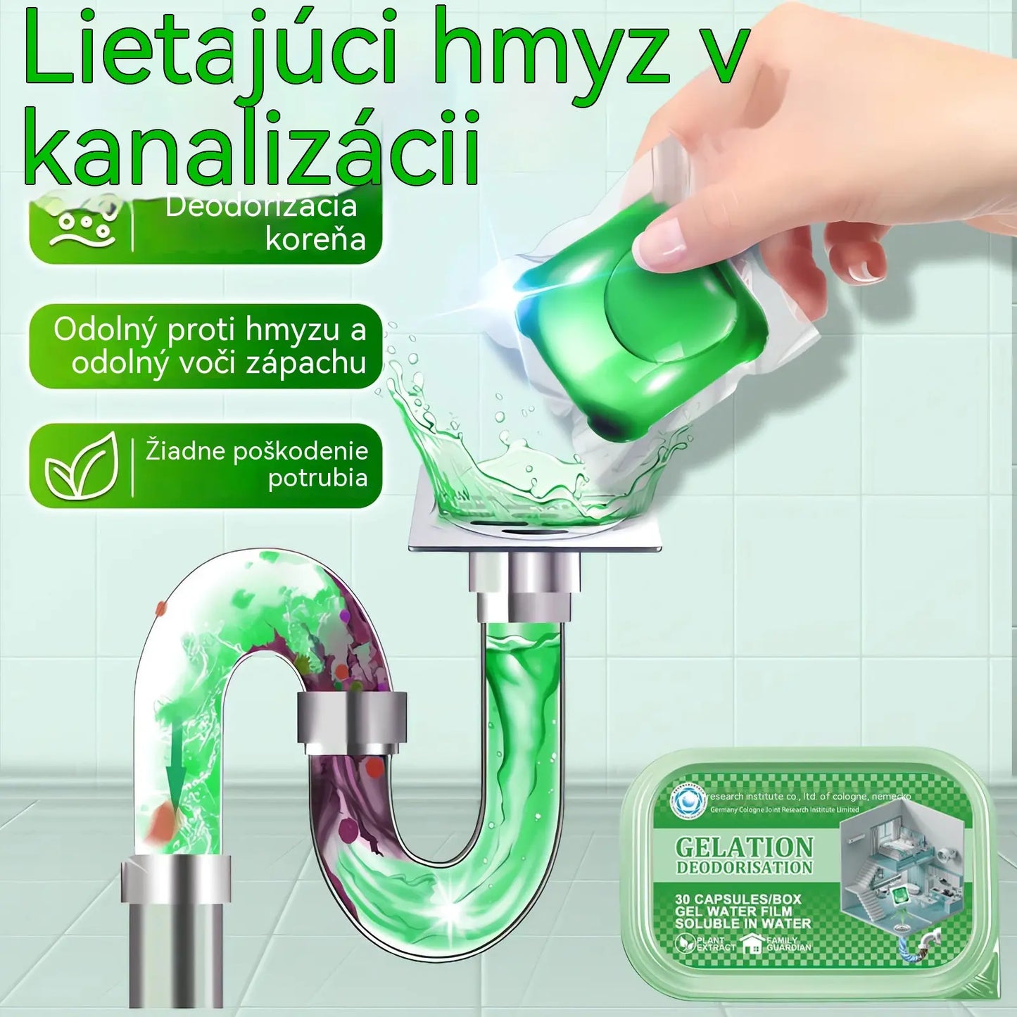 Dve škatule (100 kapsúl) len za 22 eur — 🔥🎉 Bioenzýmové kapsuly na odstránenie zápachu z kanalizácie.