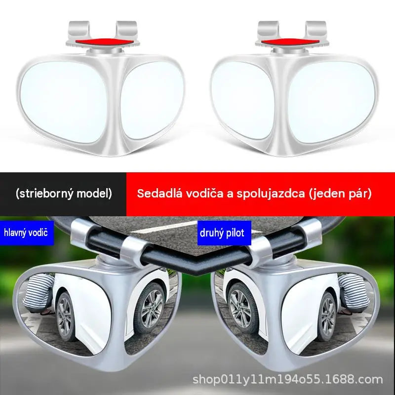【2 položky】⏰ KÚPTE 1, DOSTANETE 1 ZADARMO 🔥 🚗 360° širokouhlé spätné zrkadlo s monitorovaním mŕtveho uhla