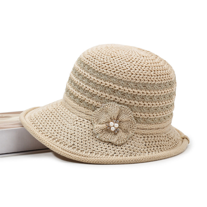 🎀👒Elegantný slnečný klobúk s vydlabaným pleteným dizajnom, ktorý účinne blokuje slnečné svetlo.