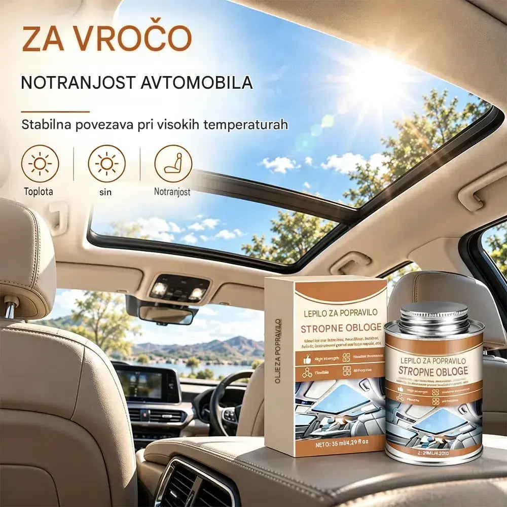 🚗Lepilo za popravilo raztrganin na tekstilnih in usnjenih stropnih oblogah vozil