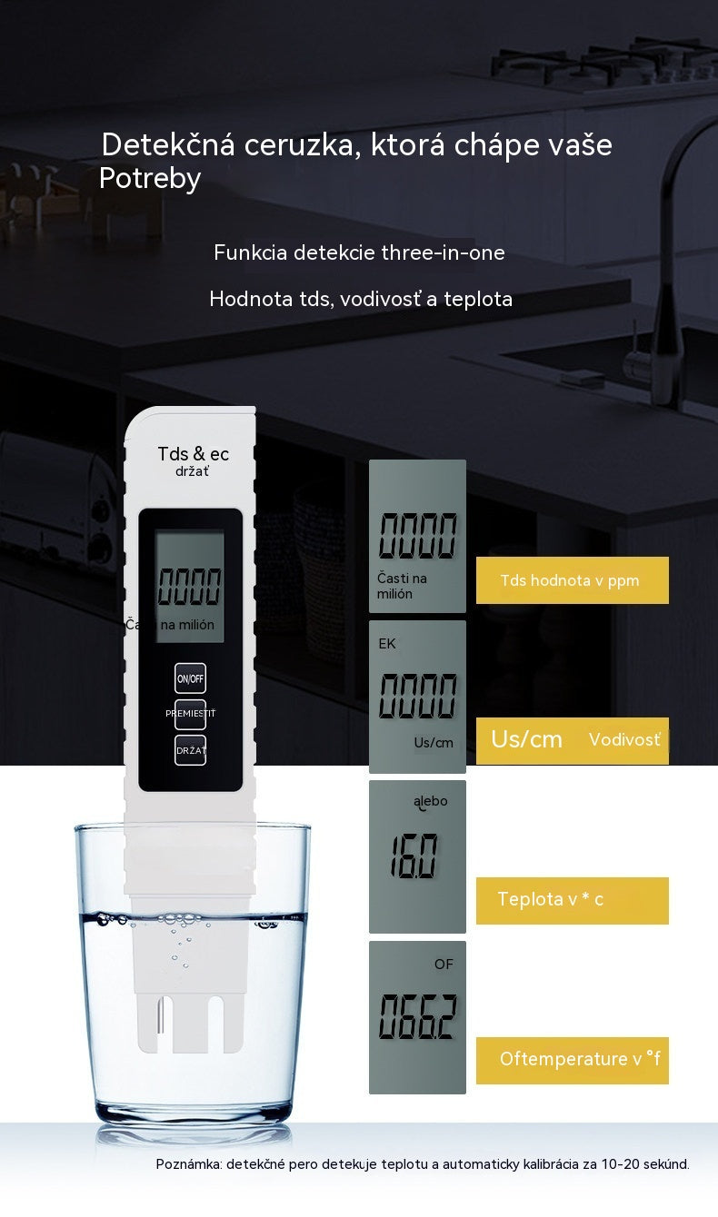 💧Kúpte 1, získajte 1 zadarmo🔍 Digitálny vodomer TDS 3 v 1 – Skontrolujte kvalitu vody za pár sekúnd ✨