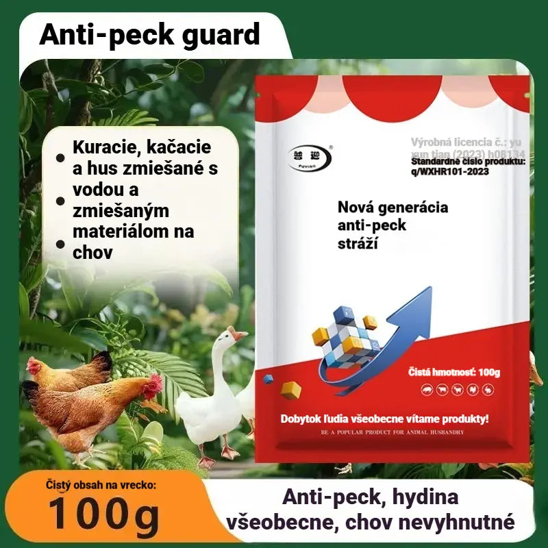 🐔【Kúpte 2, dostanete 2 zadarmo】🐓Veterinárny doplnok stopových prvkov proti klovaniu, vhodný pre sliepky, kačice, husi a tie, 🐣ktoré klujú pri vetracom otvore, perie alebo vajciach.