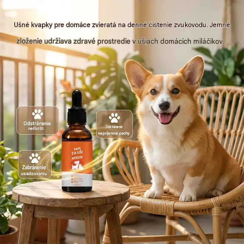 【Kúpte 1, dostanete 1 zadarmo】🐶🐱Prírodné ušné kvapky pre psy a mačky proti svrbeniu a hromadeniu ušného mazu