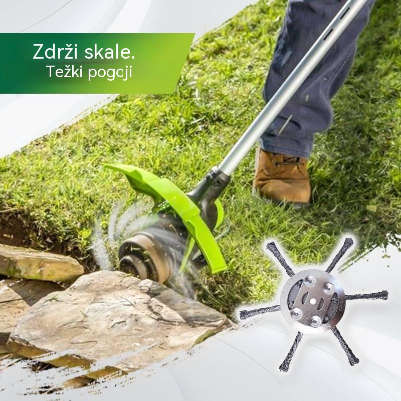 【Kupite 1, dobite 1 gratis: 2 kosa】 Zamenljiva rezalna glava za kosilnico/obrezovalnik grmovja - Jeklena rezalna glava za košnjo trave