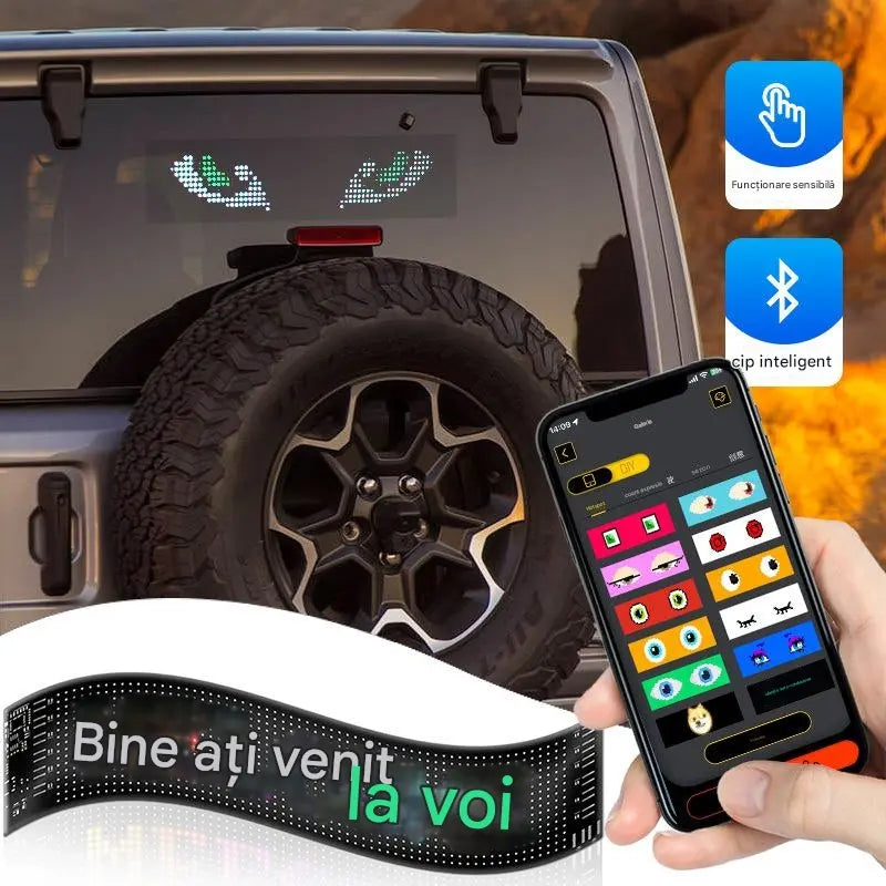 💡🎫Ultra tenká a flexibilná mäkká LED obrazovka pre auto