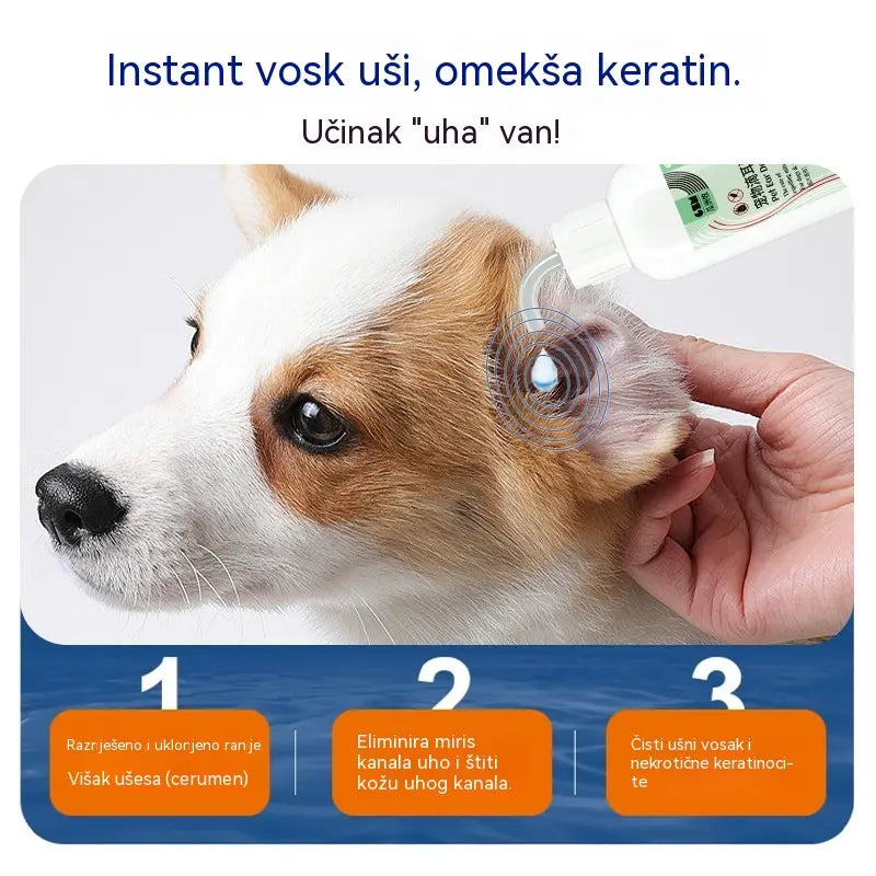 【Kupite 1, dobijte 1 gratis】🐶🐱 Sredstvo za čišćenje ušiju kućnih ljubimaca | Umiruje svrbež ušiju 👂 Pogodno za mačke i pse