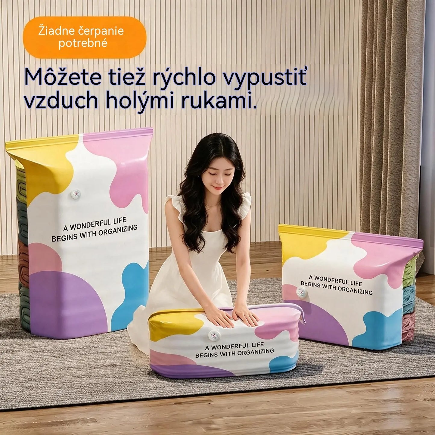 🧳 5 kusov len za 25 € 💨 Veľké, flexibilné vákuové úložné vrecká: Nie je potrebné žiadne vzduchové čerpadlo, nepriepustné, ideálne na úsporu miesta v kufri a doma ✈️