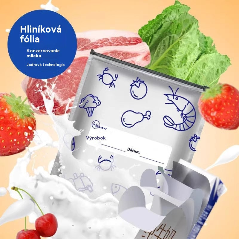 🔥🥗Celkom 30 antibakteriálnych hliníkových fóliových vrecúšok, super jednoduché použitie, pre zachovanie čerstvosti.