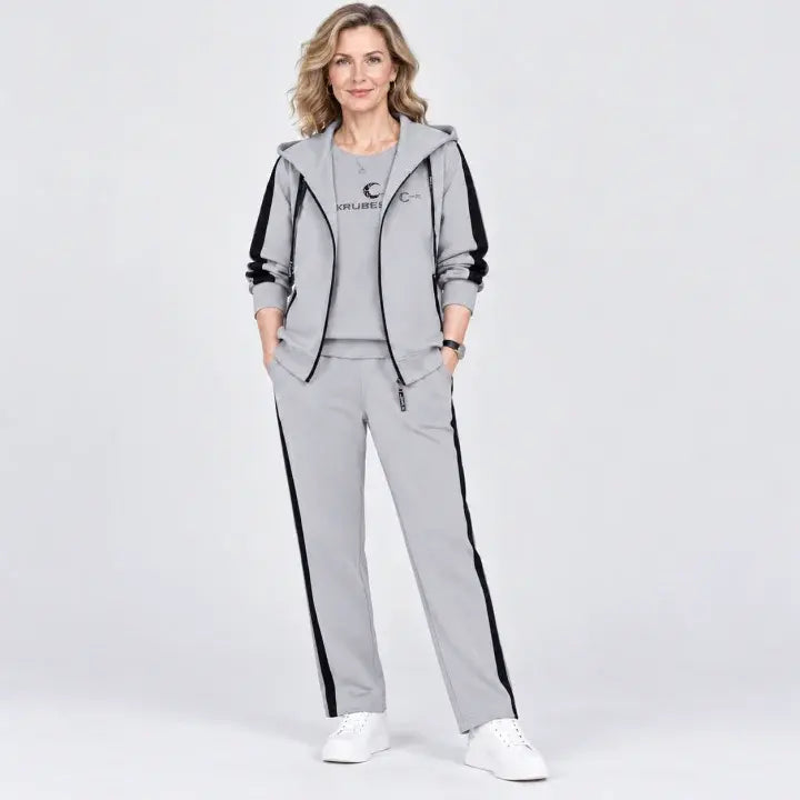 【M-4XL】Ženski set od 3 dijela 2026 - majica s kapuljačom, za jesen i zimu, široki, sportski, plus veličine, za mame