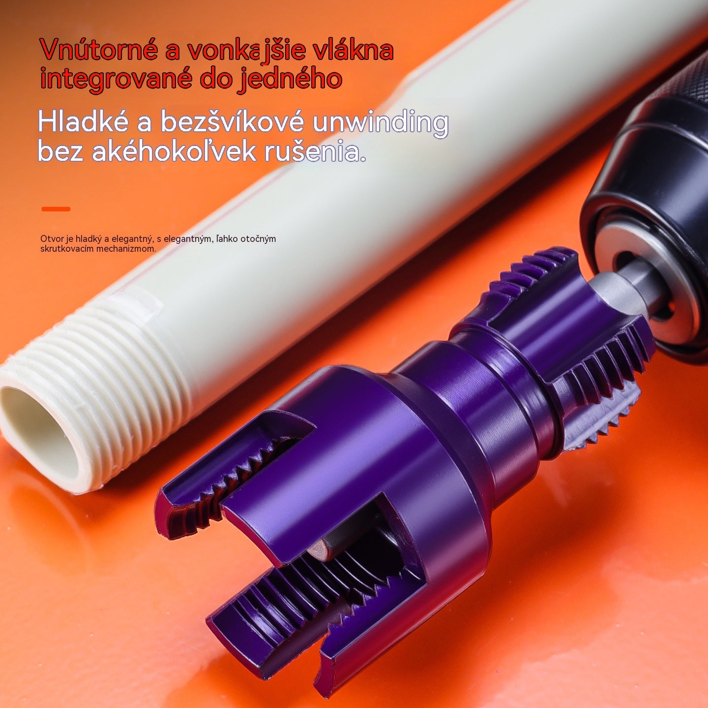 🧰⚙️【18.7mm/24mm】Nástroj na odvíjanie vnútorných a vonkajších závitov na vodovodných rúrkach