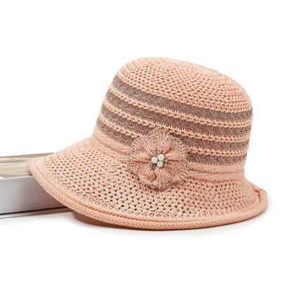 🎀👒Elegantný slnečný klobúk s vydlabaným pleteným dizajnom, ktorý účinne blokuje slnečné svetlo.
