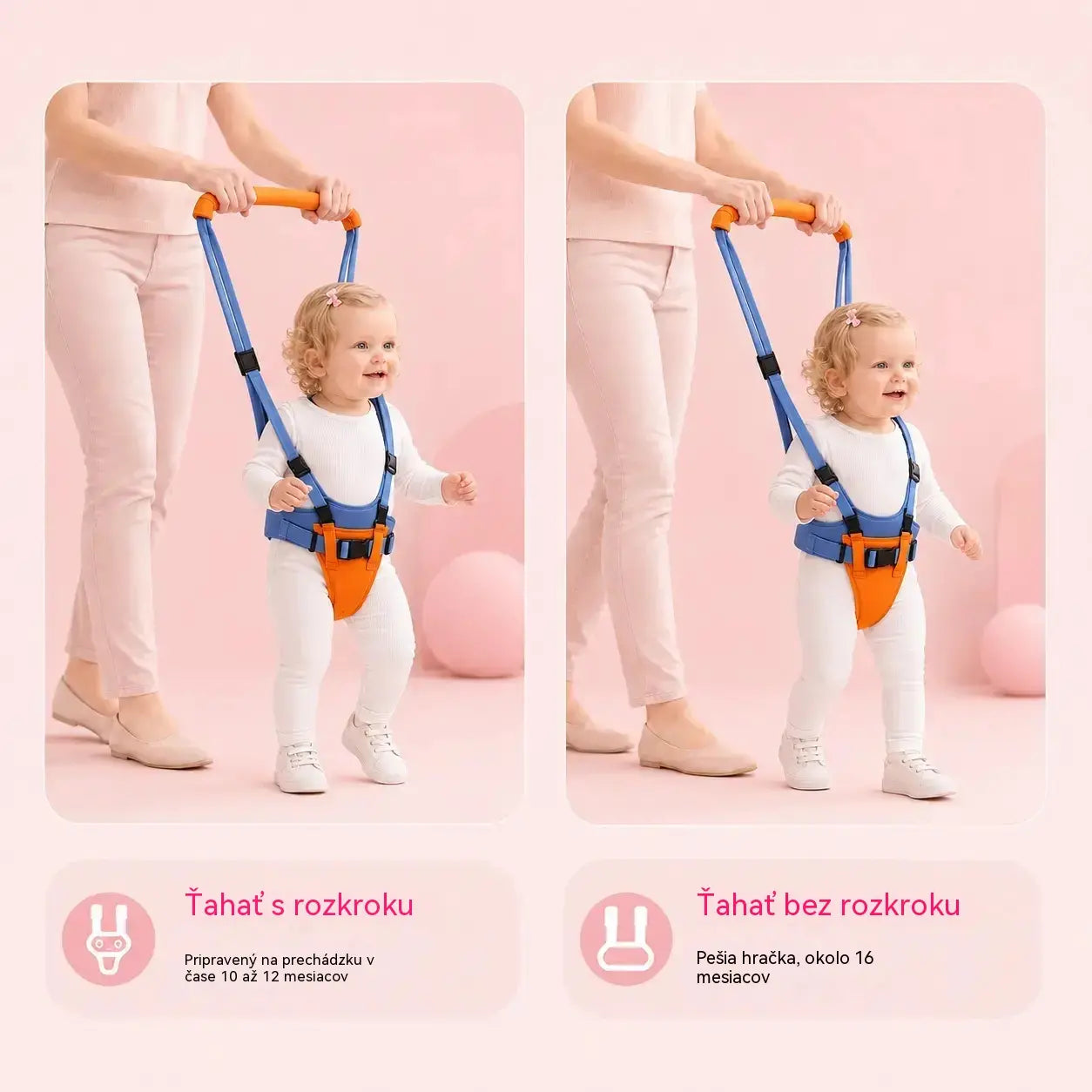 👶🚶Nastaviteľný nosič na chôdzu s odnímateľnou opierkou bedrového kĺbu