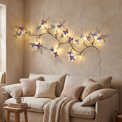 ✨ Flexibilná LED lampa na vinič v tvare motýľa – Vytvorte si domov rozprávkovú a hrejivú atmosféru 🦋💡