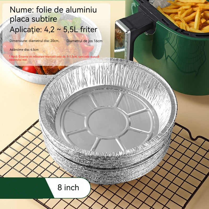 🍲🔥【Balenie 10 kusov】Alobalové misky do rúry a fritézy, rôzne veľkosti, opakovane použiteľné