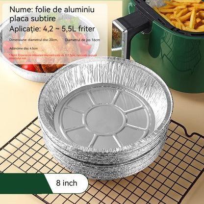 🍲🔥【Balenie 10 kusov】Alobalové misky do rúry a fritézy, rôzne veľkosti, opakovane použiteľné