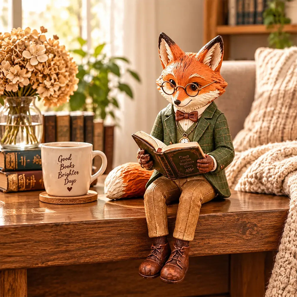🦊✨Prečítajte si dekorácie líšok Vianočné ozdoby na stôl