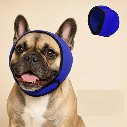 🐶 Ochranná čelenka pre psov: tlmí hluk a je vodovzdorná. Je vyrobená z vysoko kvalitného neoprénu a chráni uši vášho domáceho maznáčika a upokojuje ho. ✨🌊