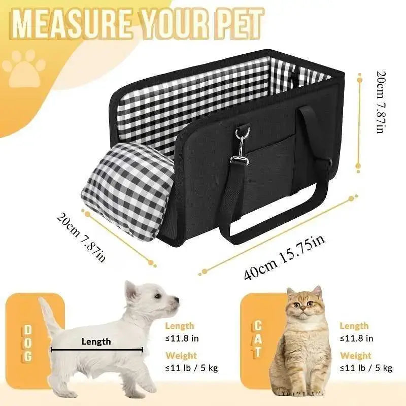 🐶 Izkoristite 50 % popust zdaj! 🎁 Prenosni pasji avtosedež, vključno z varnostnim pasom in oblazinjeno transportno torbico za hišne ljubljenčke.