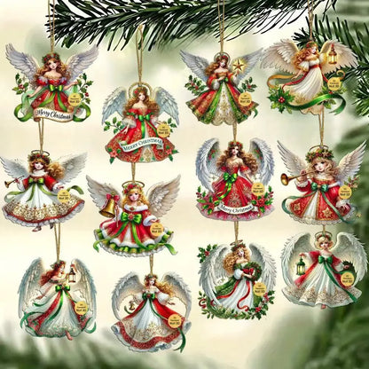 🎄🎁【Kúp 1, získaj 1 zadarmo】👼Vianočná drevená dekorácia Anjel