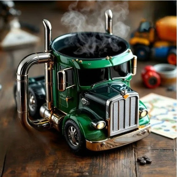 🚛 Ručne vyrobené kávové šálky pre kamióny