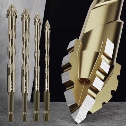 【6+8+10+12mm】 | Komplet ekscentričnih svedrov Heavy Duty s 4 žlebovi