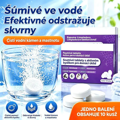 🔥【3 balenia, 30 tabliet】✨【Rýchle čistenie】🔥Multifunkčné šumivé čistiace tablety do domácnosti