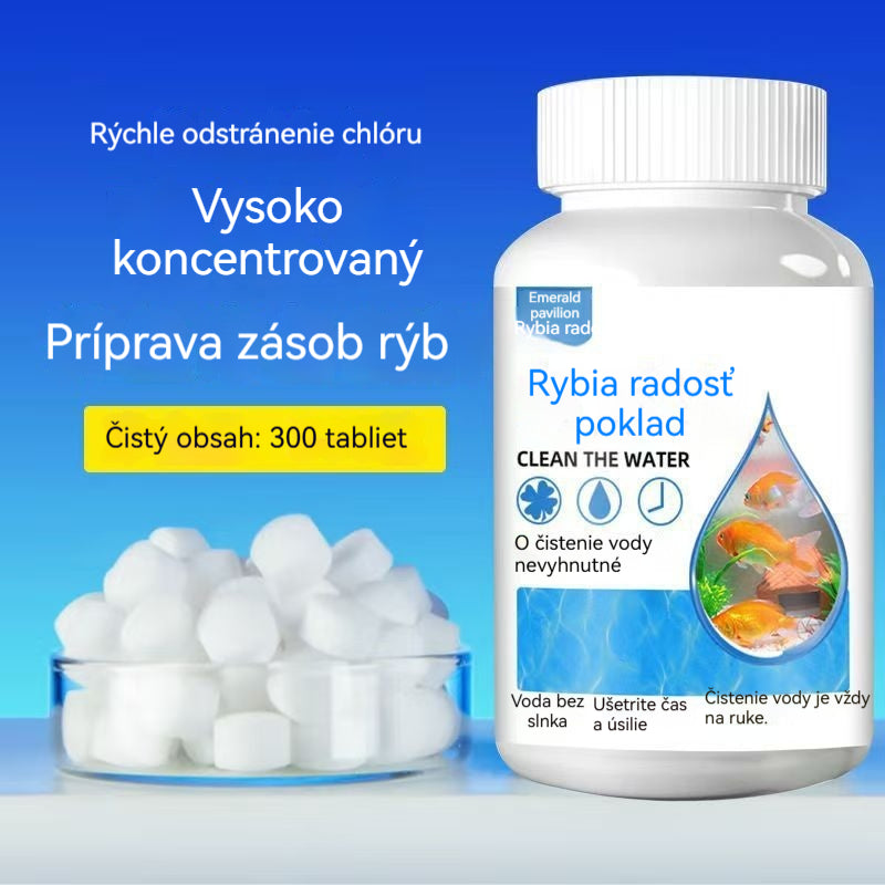 🐟【300 tabliet】💧 Šumivé tablety na čistenie akváriovej a jazierkovej vody, okysličovacie tablety do akvária 🔥