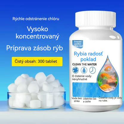 🐟【300 tabliet】💧 Šumivé tablety na čistenie akváriovej a jazierkovej vody, okysličovacie tablety do akvária 🔥