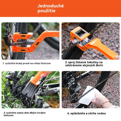 【Kúp 1, získaj 1 zadarmo】Kefa na reťaz bicykla, cestný bicykel, sada na čistenie reťazí horských bicyklov, kefa na reťaz motocykla