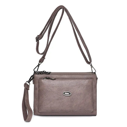 👜✨Módna dámska kabelka z mäkkého koženého materiálu s viacerými priehradkami