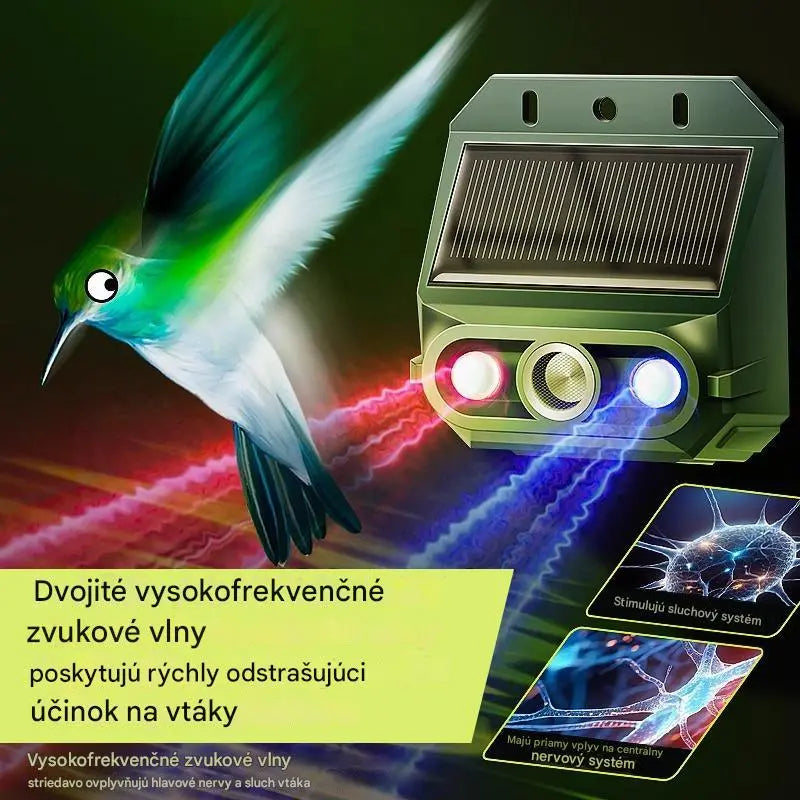 【30%OFF】🔥Repelente solar ultrasónico para animales para exteriores: puede ahuyentar pájaros y animales.