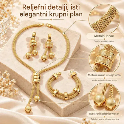 ✨💎Komplet nakita od tri dijela (ogrlica, naušnice i narukvica)