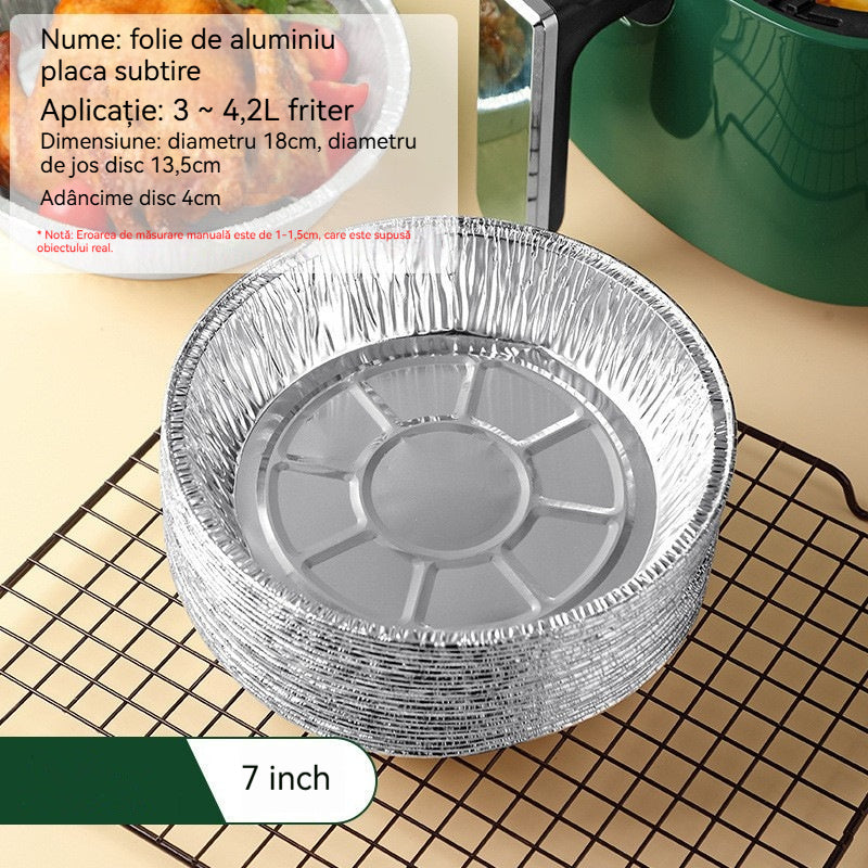 🍲🔥【Balenie 10 kusov】Alobalové misky do rúry a fritézy, rôzne veľkosti, opakovane použiteľné