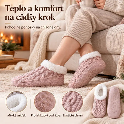 🔥🧦Silikónové protišmykové skrútené podlahové ponožky