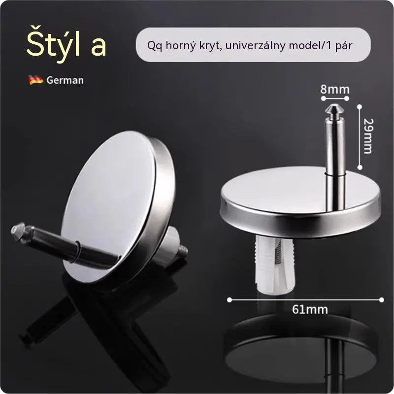 🚽【2 páry, celkom 4 kusy】 Univerzálne kúpeľňové doplnky ----💦✨skrutkové svorky na upevnenie toaletného sedadla.