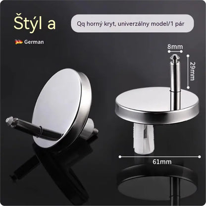 🚽【2 para, ukupno 4 komada】Univerzalni kupaonski pribor ----💦✨Stezaljke za pričvršćivanje WC sjedala.