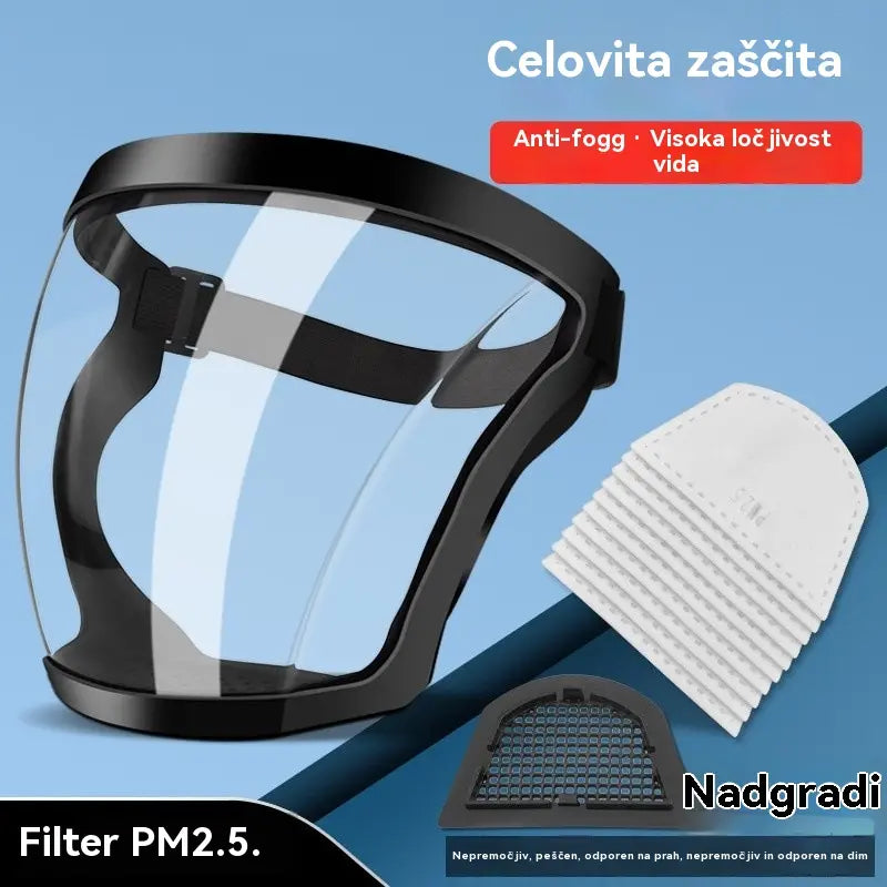 🔥Najbolj priljubljena 【50 % popust】💥2026 Prozorna maska visoke ločljivosti, udobna, zračna in odporna proti rosenju.