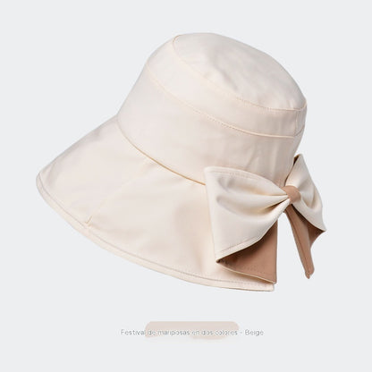 🎀🎀 50% zľava 👒 | Retro klobúk s mašľou: Skladací a priedušný, letná nevyhnutnosť.